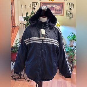 NWT Zam Mens Stylish Navy Medium Lined Hood Full Zipper Parka Jacket